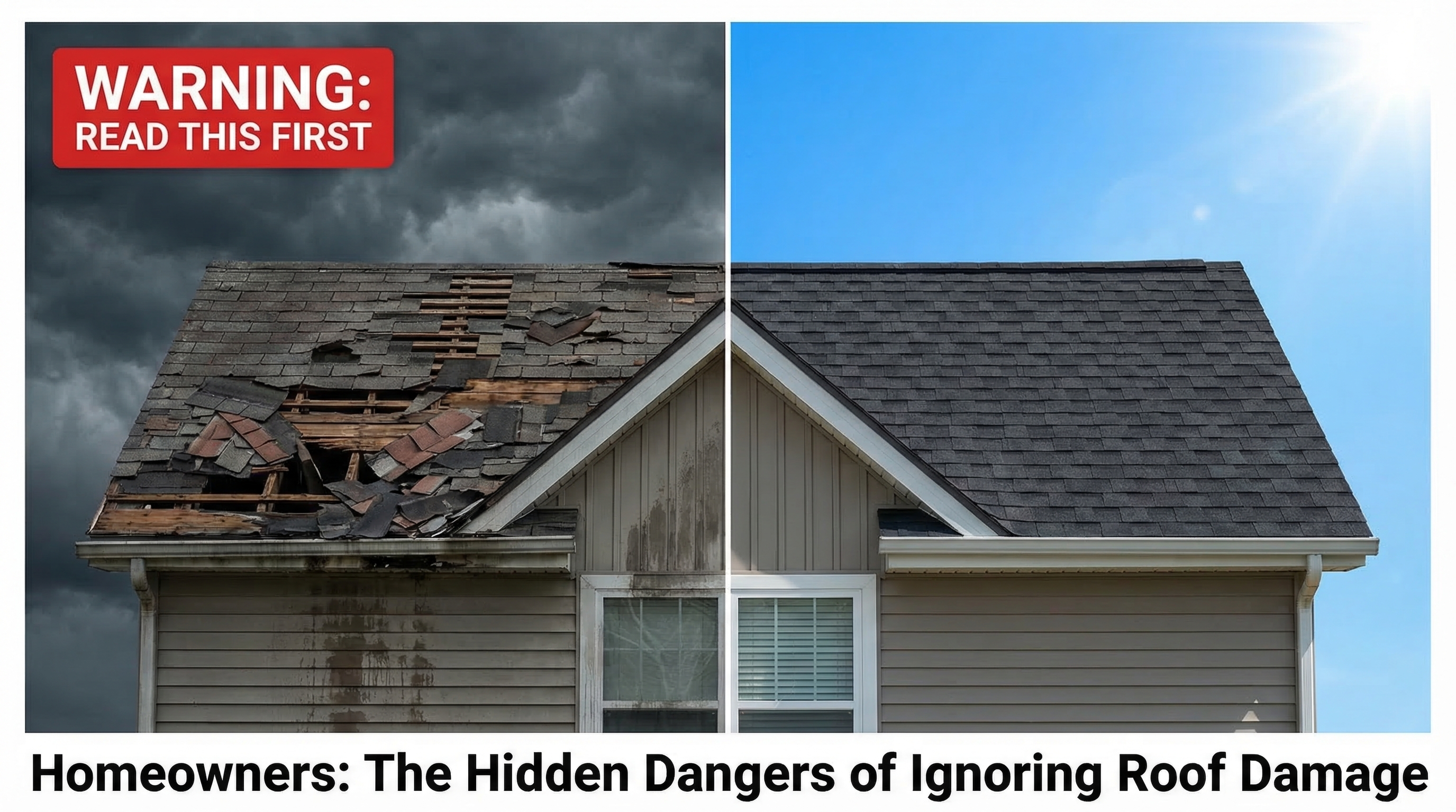 Metal roof on suburban home